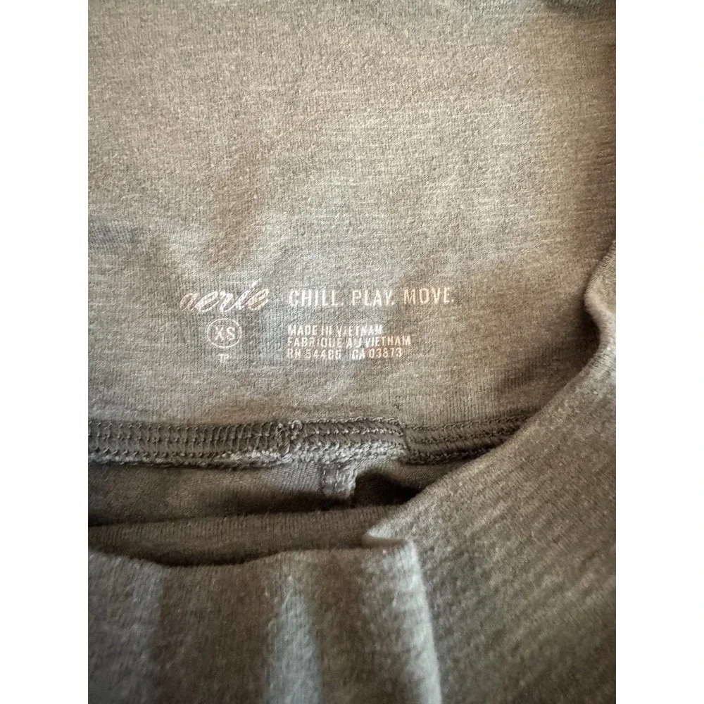 Aerie Chill Play Move Olive Green High‎ Waisted Pocket Leggings XS